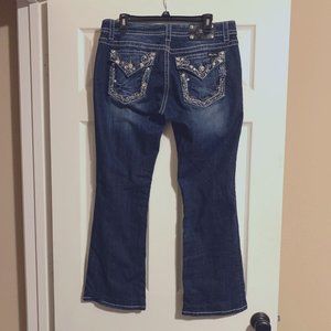 Miss Me Blue Denim Boot Jeans 34 inseam 30 Like New
